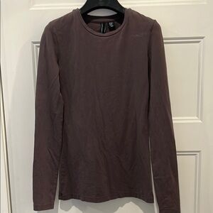 Long Sleeve Stretchy Cotton Tee